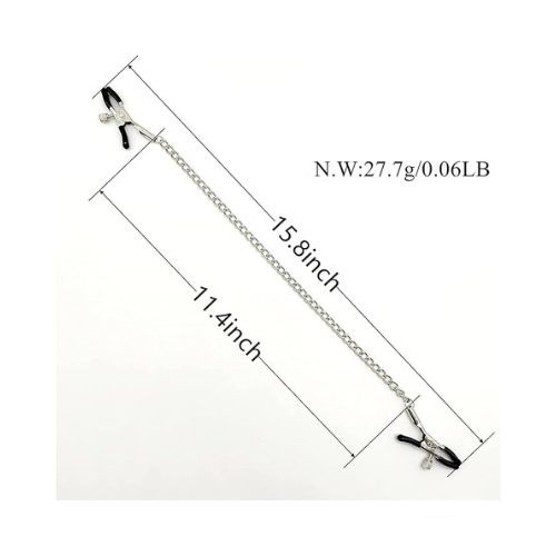 Adjustable Pressure Breast Clamps Nipple Clips - Back View