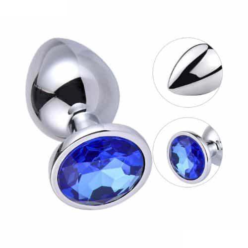 Metal Anal Butt Plugs Jewelry Anal Trainer Toys - Side View