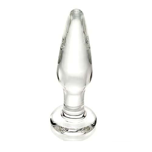 Adam & Eve Glass Anal Butt Plugs, Set of 3 - Side View