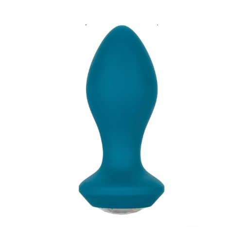 CalExotics SE-0385-16-3 Power Gem Vibrating Butt Plug - Blue