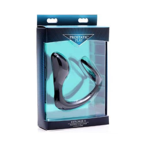 Prostatic Play Prostate Stimulator and Cock Ring - Back View