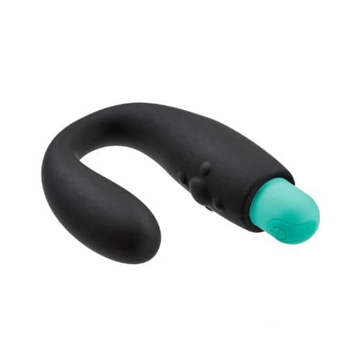 Cloud 9 Novelties Vibrating Prostate Stimulator Black - Side View