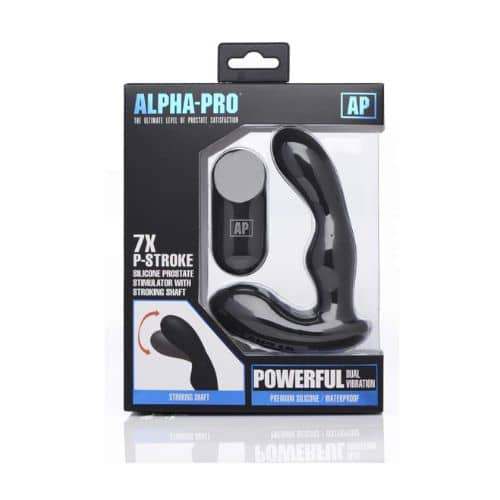 Alpha-Pro 7X P Stroke Silicone Prostate Stimulator - Back View