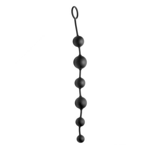Master Series Serpent Silicone Anal Beads - Side View