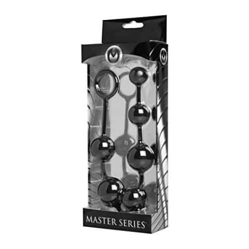 Master Series Serpent Silicone Anal Beads - Back View