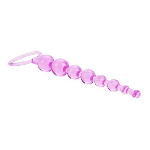 CalExotics Exotic Novelties Anal Beads Love Beads, Pink - Side View