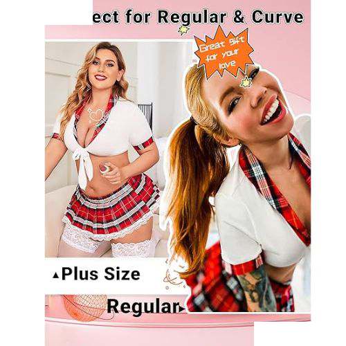 Sexy Lingerie Set for Women Two Piece Lingerie - Red - Side View