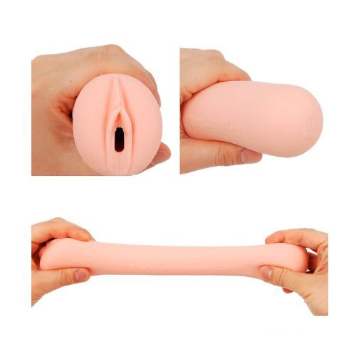 Compact Hole Back Anime Masturbator Pocket Pussy - Side View