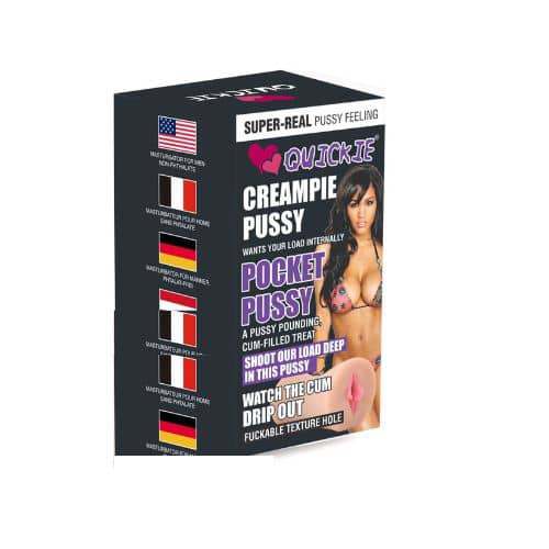 Quickie Creampie pocket Pussy For Men Sex Toys - Side View