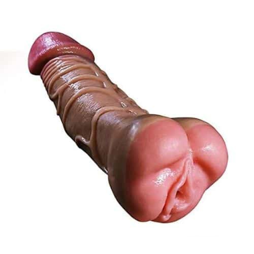 2-in-1 Dildo and Vagina Pussy Masturbator