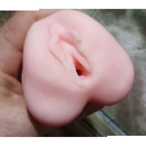 2-in-1 Dildo and Vagina Pussy Masturbator - Back View