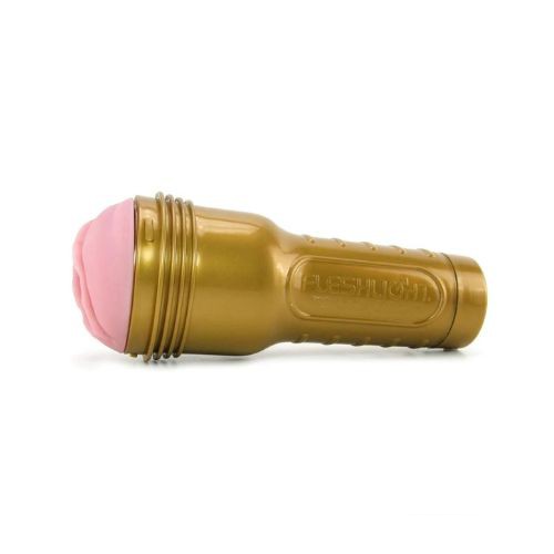 Stu Stamina Male Masturbators Flashlight Gold - Side View
