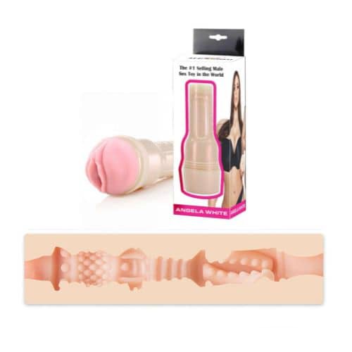 Angela White Pornstar Masturbators Fleshlight - Pink - Side View