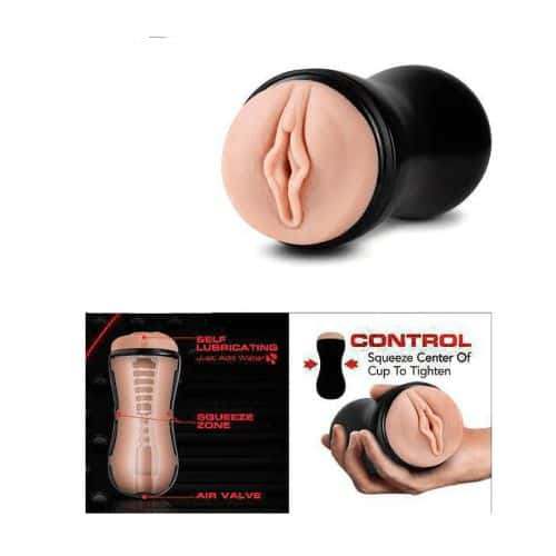 Sasha Malika Pocket Pussy Stroker Masturbator Cup - Side View