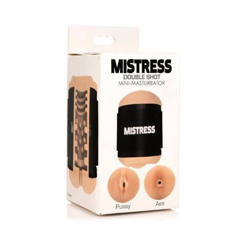Mistress Double Shot BioSkin Pussy and Ass Stroker for Men - Back View