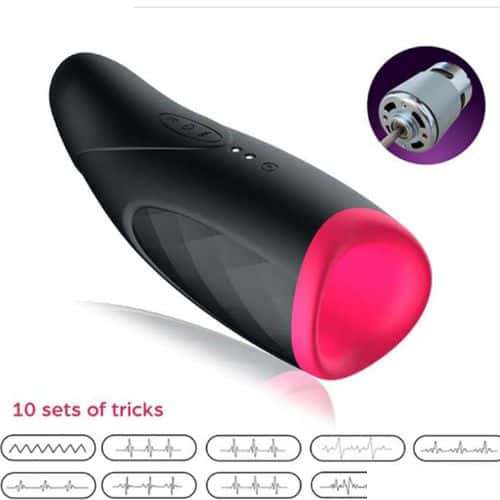 Automatic Male Masturbator Sucking & Thrusting & Vibrating Modes - Side View