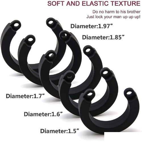 Silicone Chastity for Men Breathable Chastity Device - Detail View