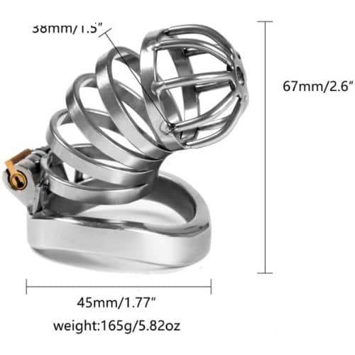 Chastity cage for Men Chastity Devices Cock cage - Side View
