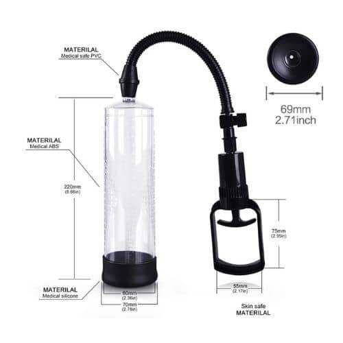 Penis pumps Vacuum Device Pump For Men - Back View