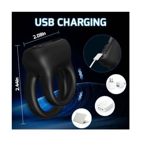 Detachable Vibrating Cock Ring, Cock Ring for Male - Side View