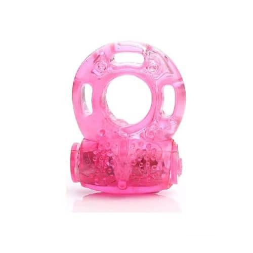 Vibrating Clitoral Stimulator Cock Ring - Front View