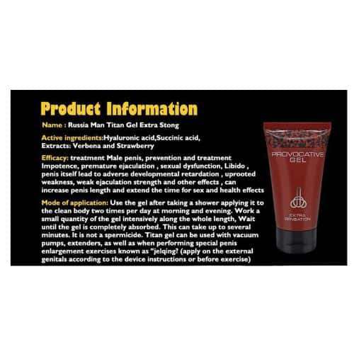 Penis Growth Cream Penis Gel Enlarge Your Penis - Back View