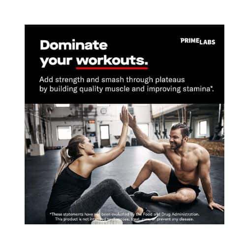 Prime Labs Testosterone Booster For Men 60 Cap - Side View