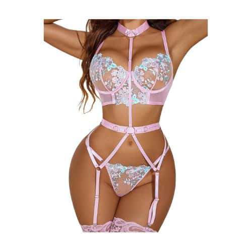 Sexy Lingerie for Women Embroidered Lace