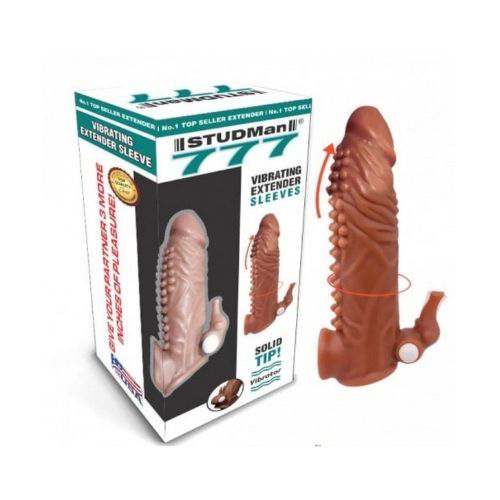 Studman 777 Silicon Penis Extender Vibrating Sleeve