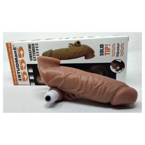 Studman 555 Silicon Penis Extender Vibrating Sleeve - Back View