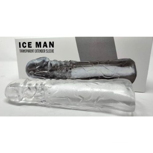 Ice Man Transparent Clear Penis Sleeve - Detail View