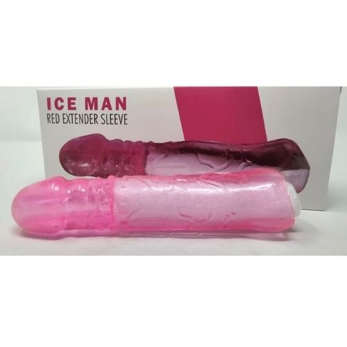 Ice Man Transparent Clear Penis Sleeve - Detail View
