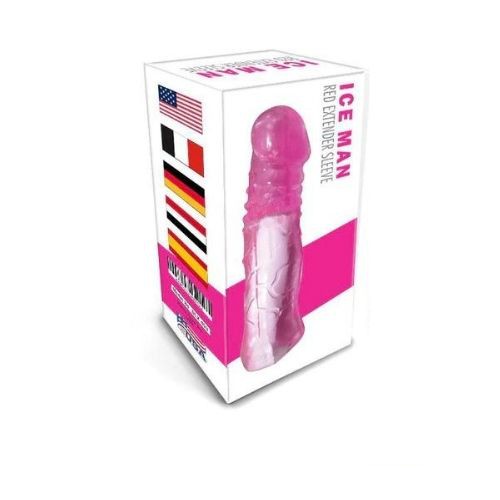 Ice Man Transparent Clear Penis Sleeve - Back View