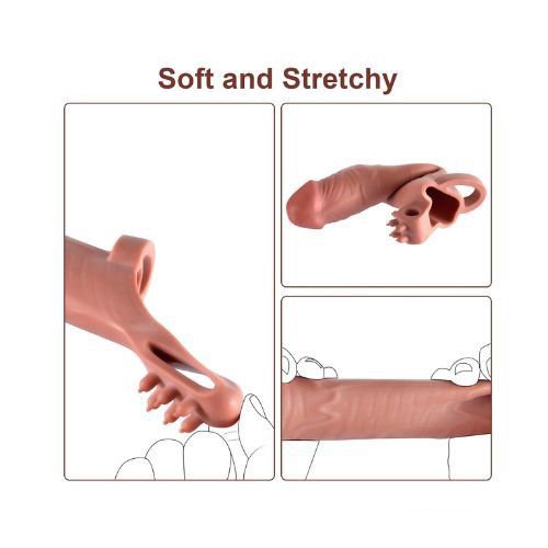 Super Stretchy Penis Sleeve Extender - Side View