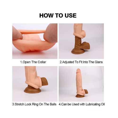 Lanwan Penis Enlargers Penis Sleeve 10 Inches - Detail View