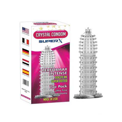 2 Pcs Reusable Super X Crystal Condom 