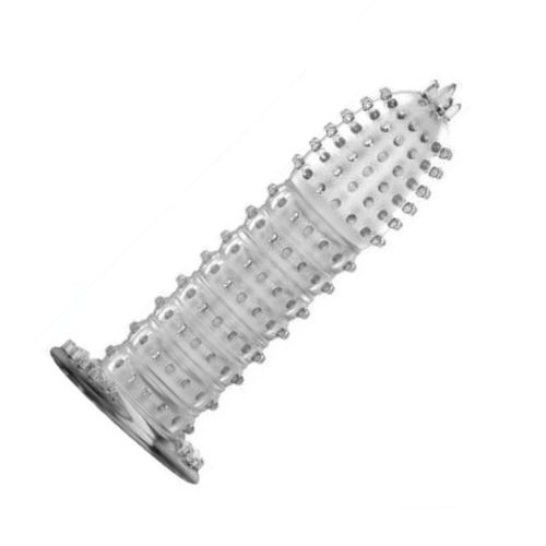 2 Pcs Reusable Super X Crystal Condom  - Back View