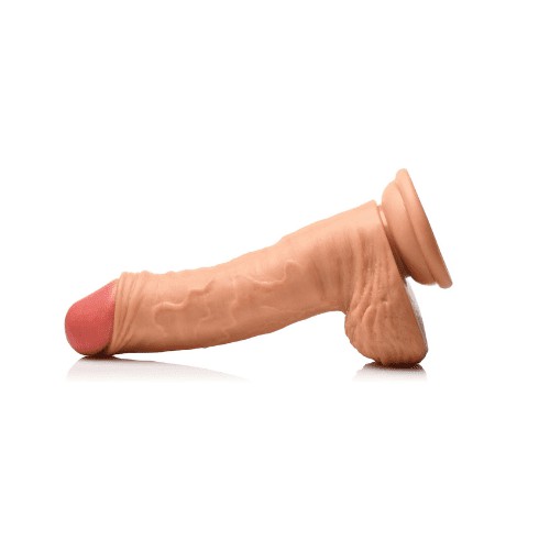 THINZ 7 Uncut Dildo with Balls for Women - Side View