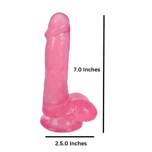6 Inch Slim Stick Ice Dildo - Detail View