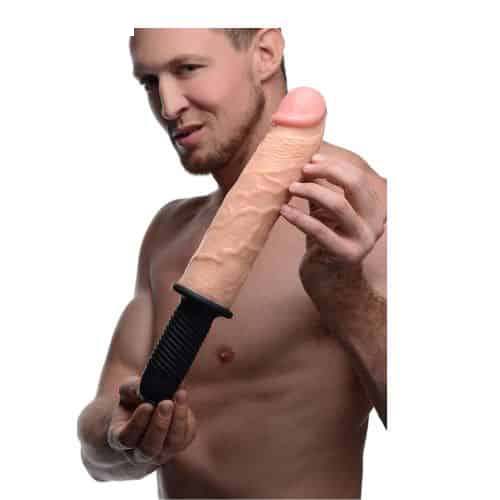 13 Mode Vibrating Giant Dildo Thruster - Detail View