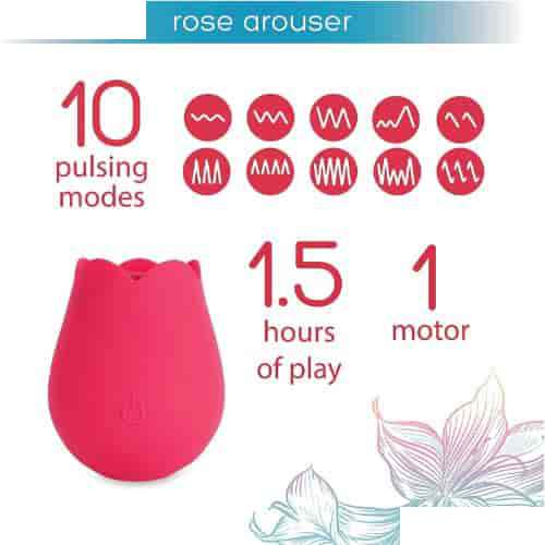 plusOne Rose Vibrator for Women - Side View