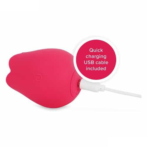plusOne Rose Vibrator for Women - Back View