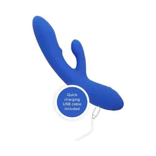 plusOne Luxe Dual Rabbit Vibrator for Women - Detail View
