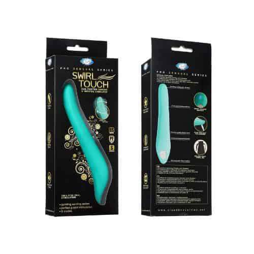 Cloud 9 Novelties Swirl Touch Vibrating Rabbit Vibrator - Back View