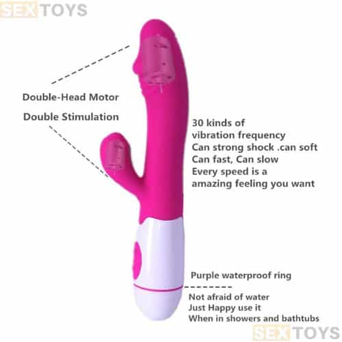 Vibrator Massager For Women  30 Speeds Silicone - Detail View