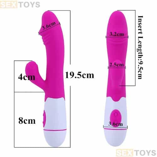 Vibrator Massager For Women  30 Speeds Silicone - Back View