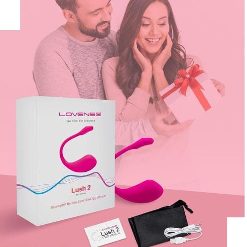 Lovense LUSH 2 Wireless App Control Vibrator - Back View