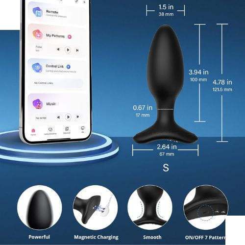 LOVENSE Hush 2 Butt Plug Vibrator Anal Plug - Detail View
