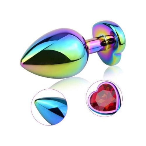 Delux Butt Plug Anal Plug Metal 3 Size Pack - Detail View
