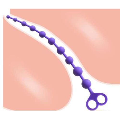Purple Anal Beads 13.5 Inch  - Detail View